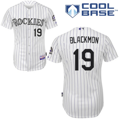 Rockies #19 Charlie Blackmon White Cool Base Stitched Youth MLB Jersey - Click Image to Close